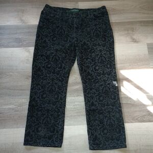 Ralph Lauren Floral Print / Pattern Velvet /Felt Bottoms